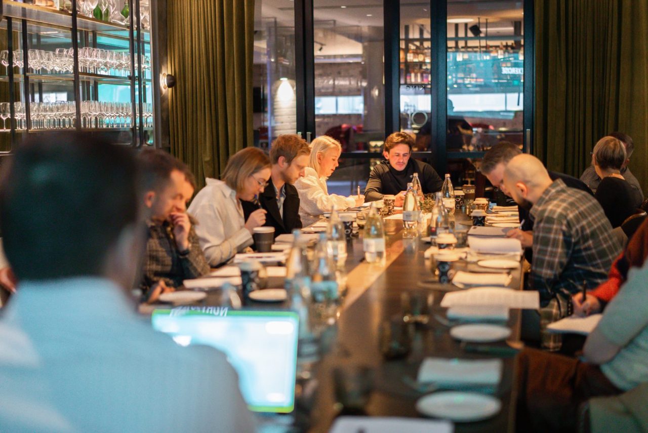 Leaders in a working session